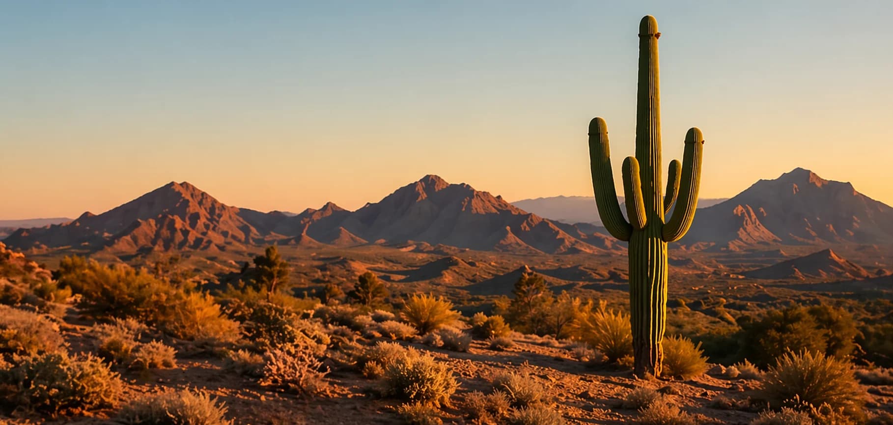 Arizona desert neighborhood road